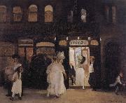 John sloan The Haymarket,Sixth Avenue oil painting